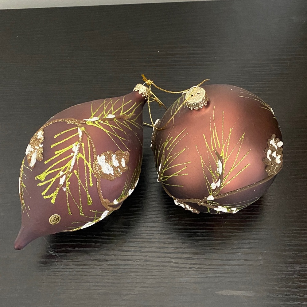Elegant Brown Holiday Ornaments